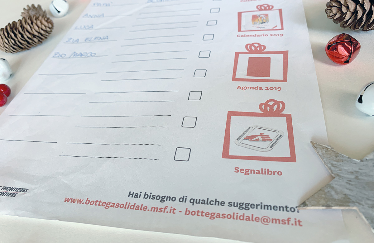 Regali Di Natale Solidali Medici Senza Frontiere.Medici Senza Frontiere Campagna Regali Natale Martamirti Communication For Nonprofits